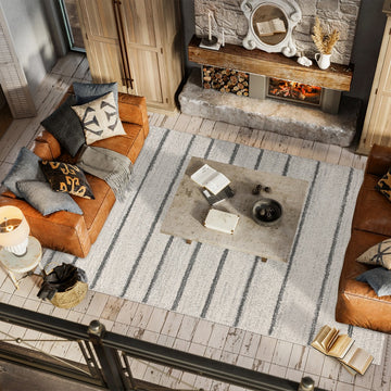 Williamsburg Minimalist Stripe Area Rug